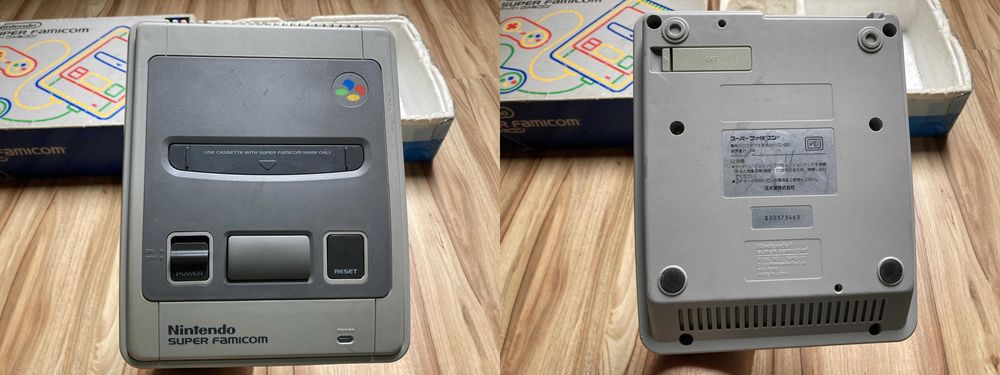 Nintendo Super Famicom (SNES) w pudełku