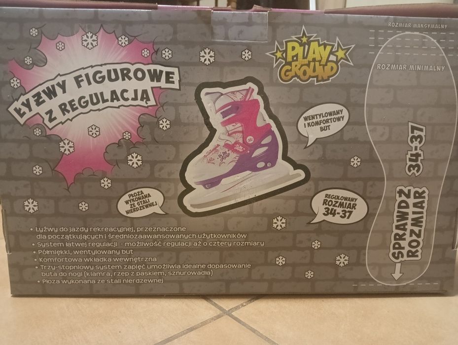 Łyżwy figurowe playground 34-37