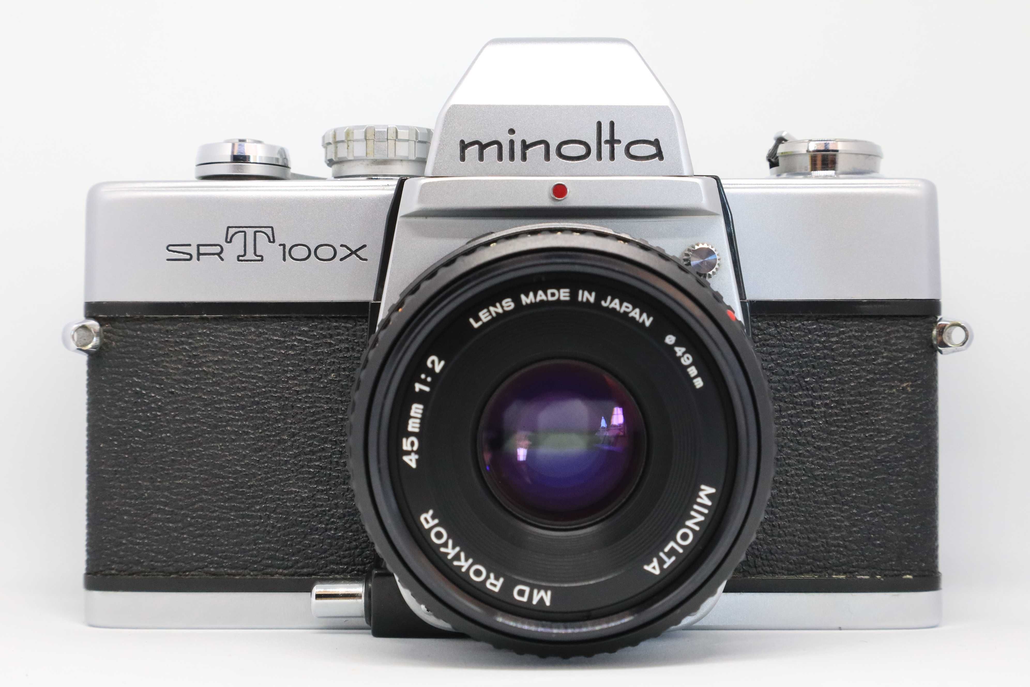 SLR Minolta SRT100X + Minolta MD Rokkor 45mm 2.0