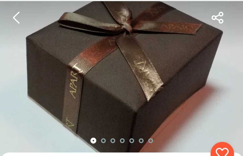 Małe pudełko prezentowe APART wymiary 5 cm x 5 cm x 3 cm