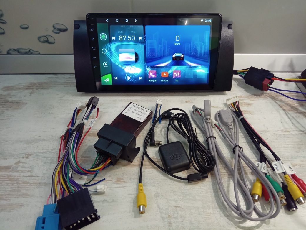 Магнітола BMW X5, X3 е46, е39, е53 android 13 4/64 4G carplay