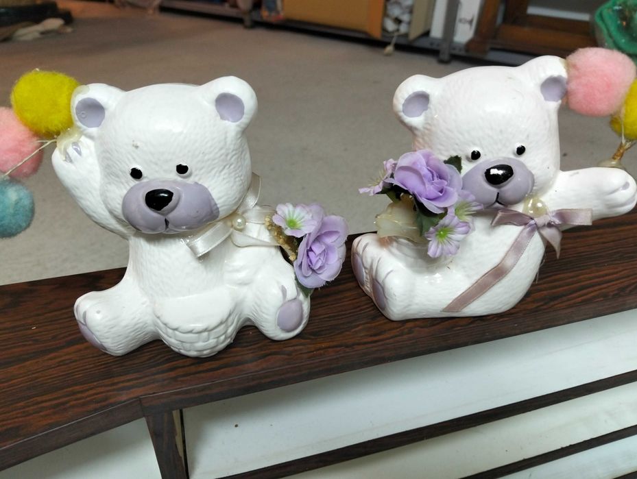 Peças de decoração em cerâmica