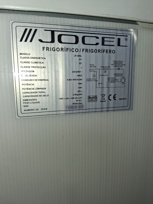 Frigorífico JOCEL A+