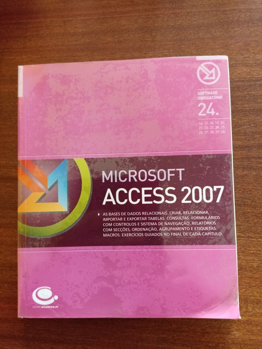 Lote 3 livros Microsoft PowerPoint 2007, Access 2007 e Word 2007