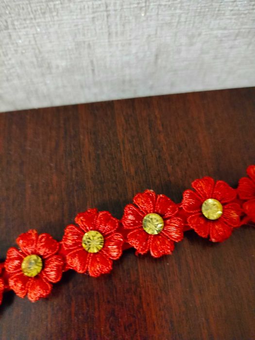 Жіночий пасок/пояс/ремінець  з квіточками  для вишиванки + подарунок