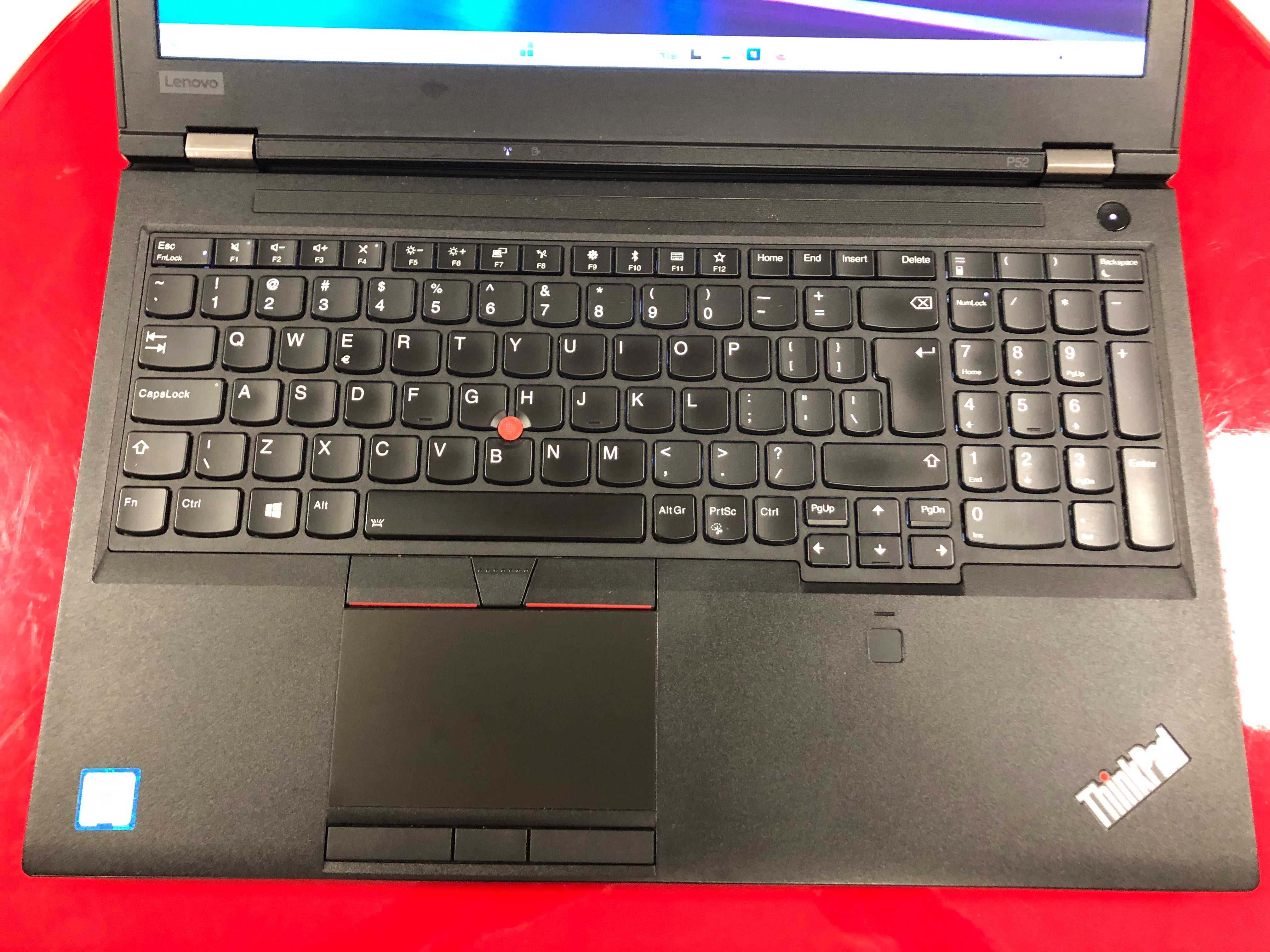 Laptop Lenovo ThinkPad P52 I7-8gen 32GB/512SSD NVIDIA 4GB FV23 RATY0%