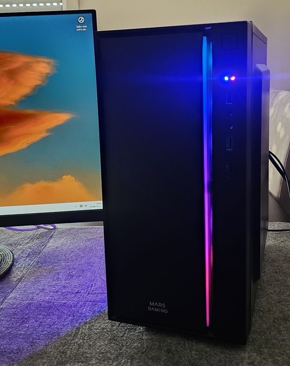 PC Gaming Amd r7/32gb ram/ Asus Nvidia 8Gb. como nova