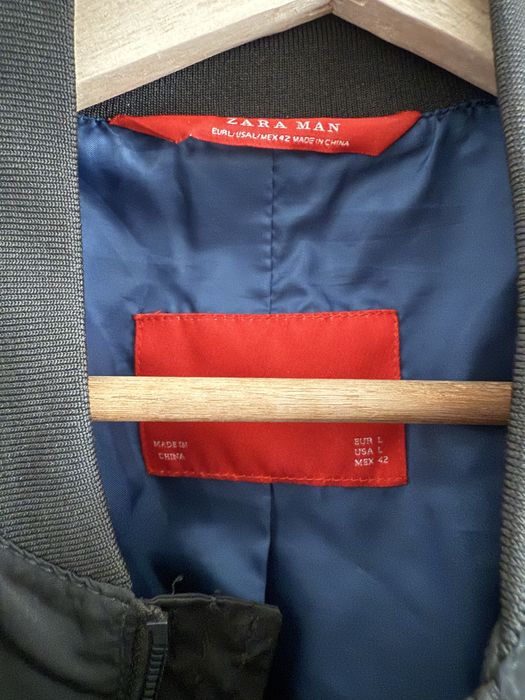 Bomber Jacket Verde ZARA MAN L