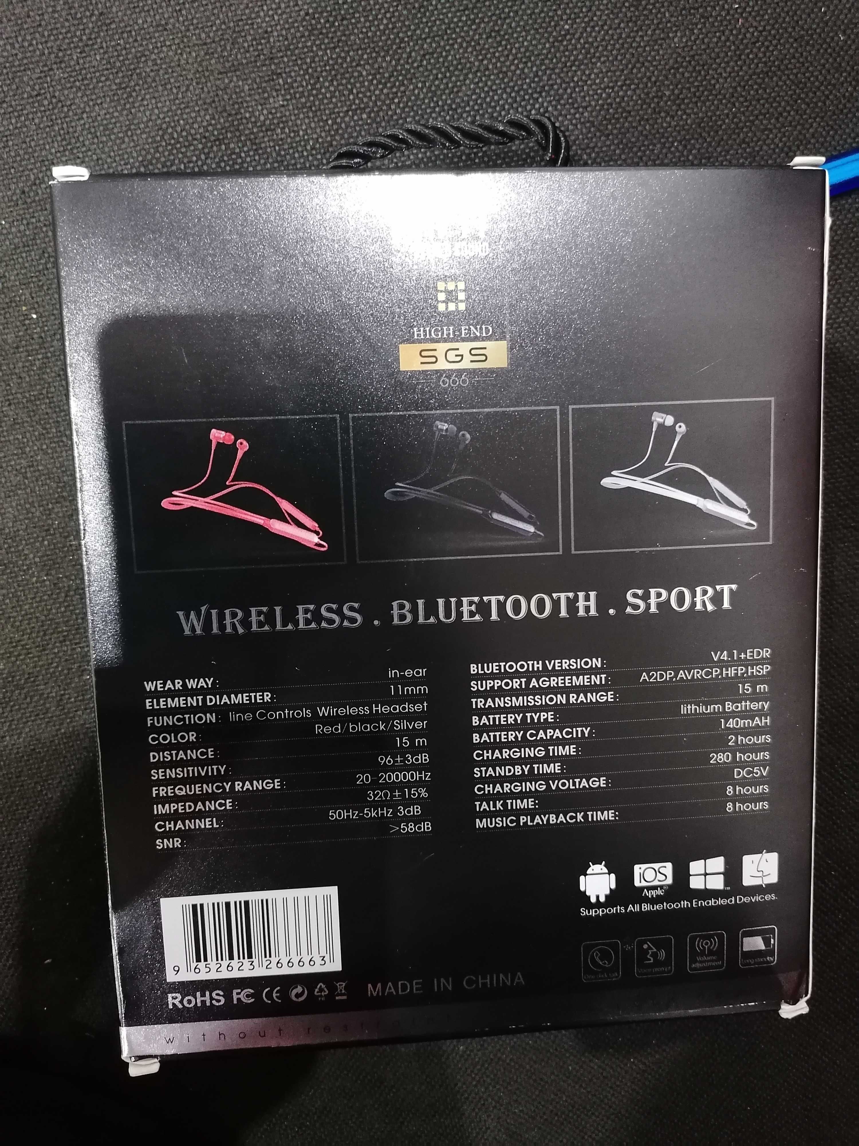 Sluchawki bluetooth sgs666