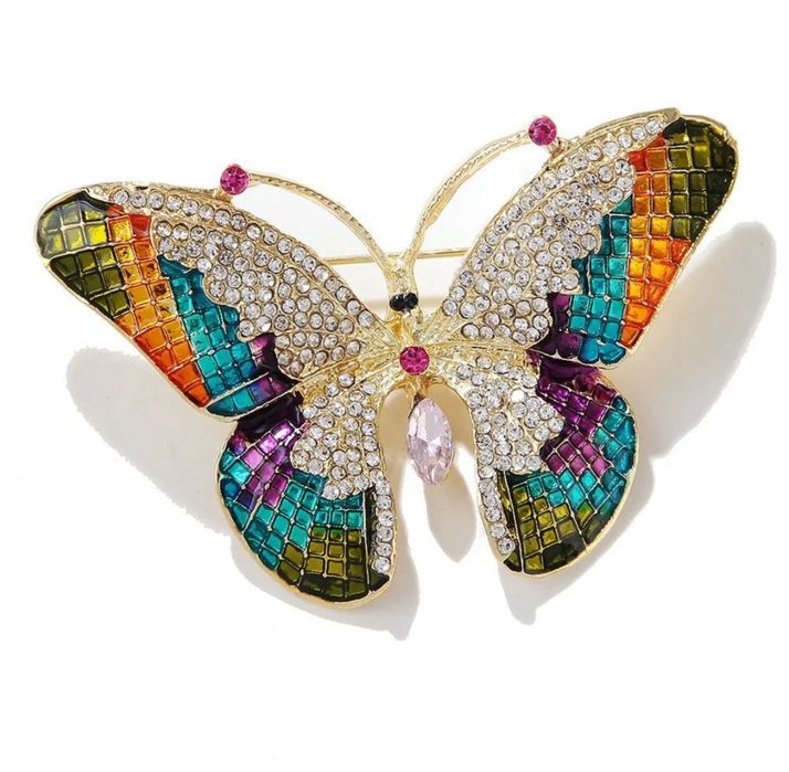 Broszka damska motylek