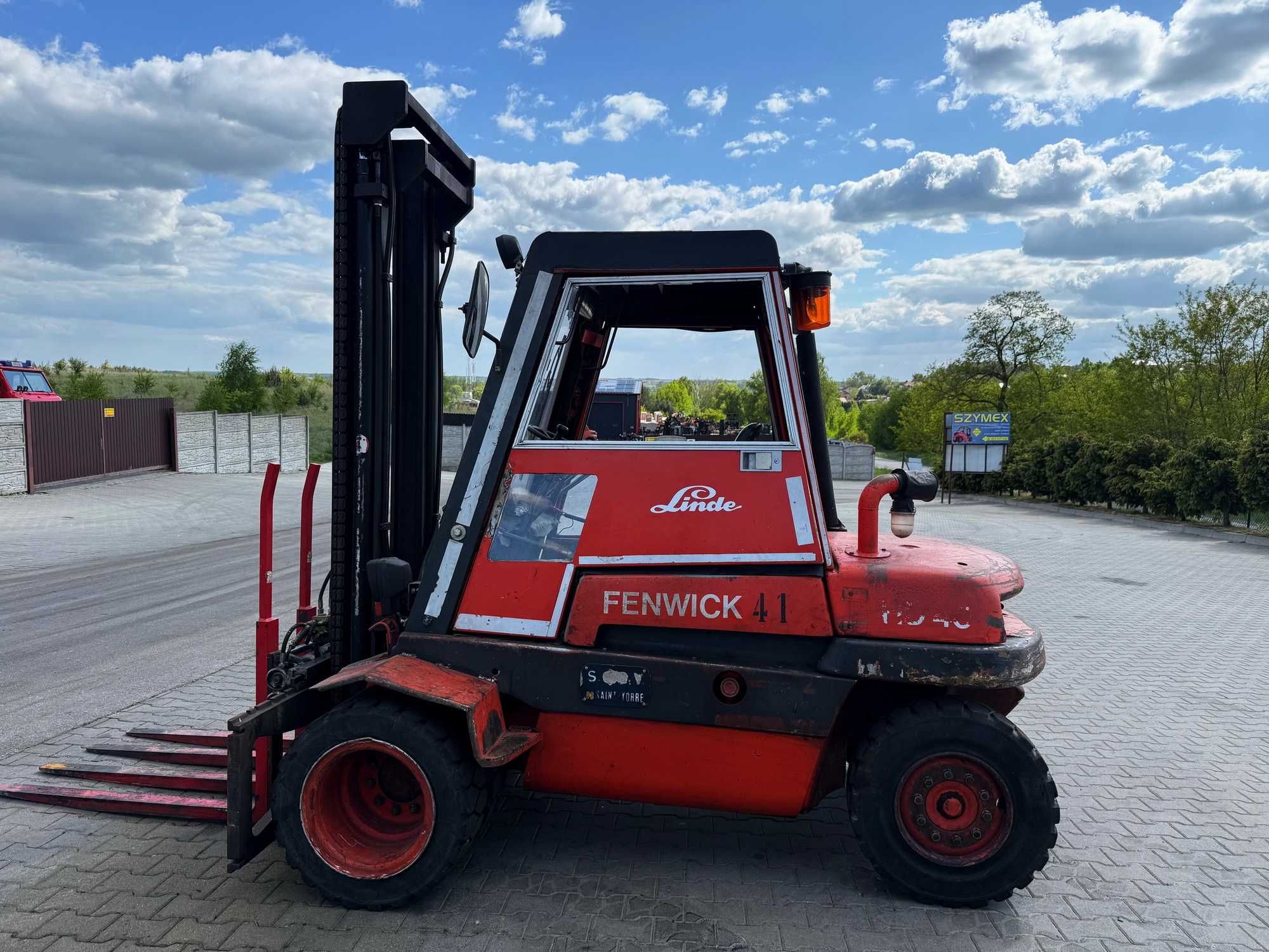 wózek widłowy LINDE H40D DEUTZ diesel bliźniacze koła 4000kg 4 -sekcja