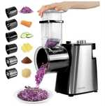 Cortador Elétrico Anatole — 6 Lâminas, 250W, Inox