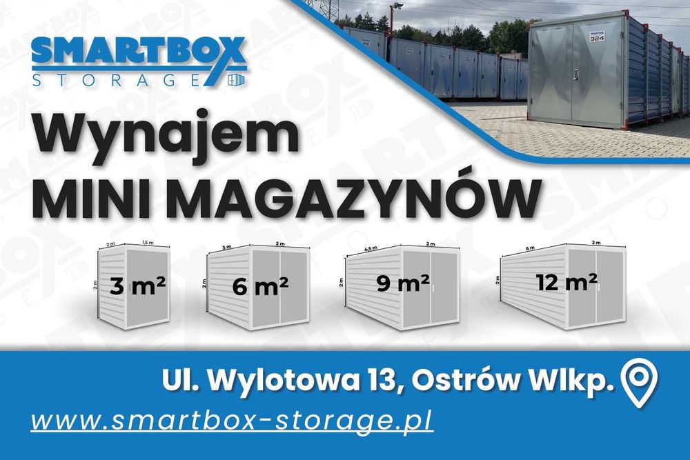Samoobsługowe mini magazyny na wynajem 24/7 garaż skrytka schowek