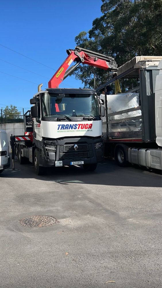 Aluguer Camião Grua 20M C/Rampa