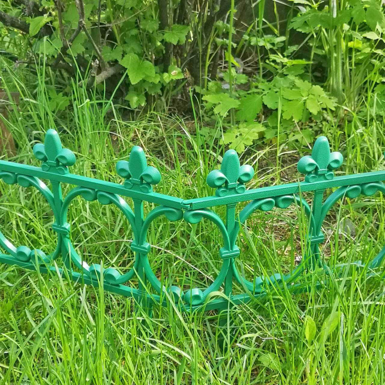 Декоративна огорожа для саду, клумби 50×25 см пластиковая ограда забор