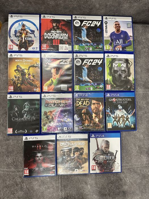 Диски до Ps5/Пс5 - Mortal Kombat, Call of Duty, Fifa, FC24, Witcher