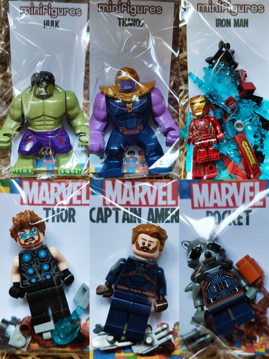 8 Figuras comp. LEGO NINJAGO Super Heróis Várias MINIFIGURAS