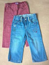F&F_H&M_ZESTAW spodni 12-18 M_80-86 cm_jeans_rurki_spodnie