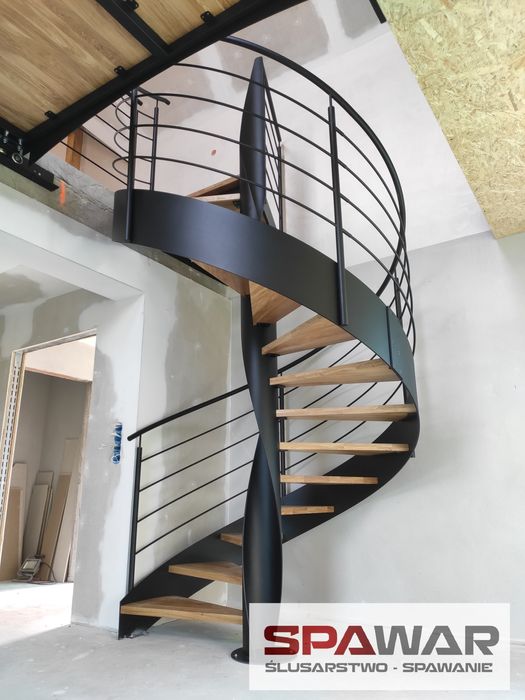 Schody balustrady drzwi loft konstrukcjie stalowe usługi spawalnicze