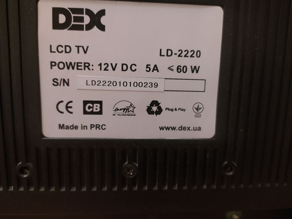 Dex Ld 2220 Телевізор Монітор DVD