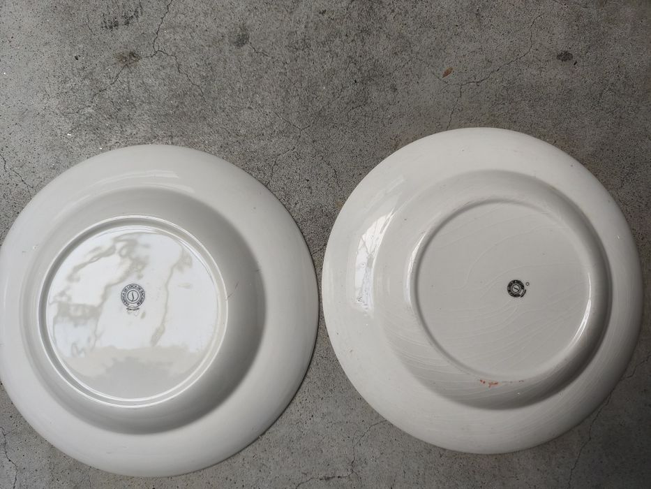 Pratos de sopa motivo passarinhos e flores