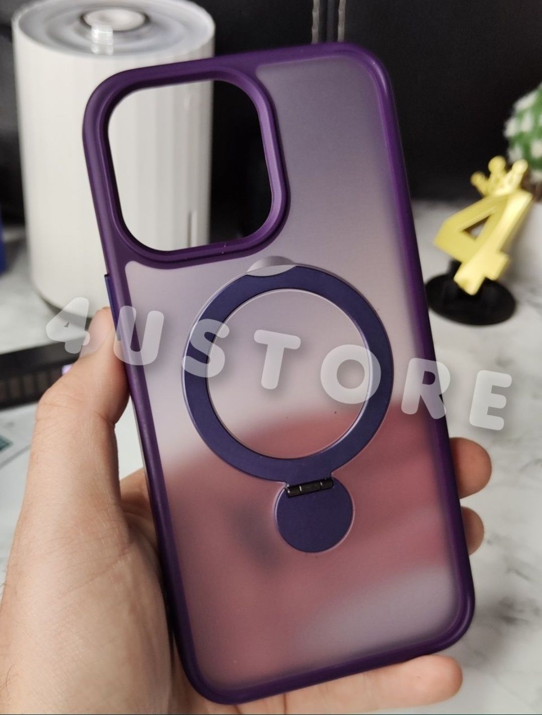 Чехол Matt Ring Magsafe на iPhone 15 16 Pro Max чохол матовий