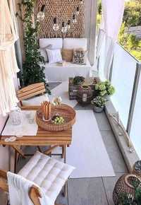 Kompleksowa aranżacja i projektowanie balkonu, tarasu, małego ogródka.