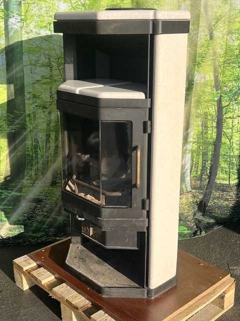Piec Kominek Wolnostojący Dan Skan typ Cristal DA-C Biały 6 kW