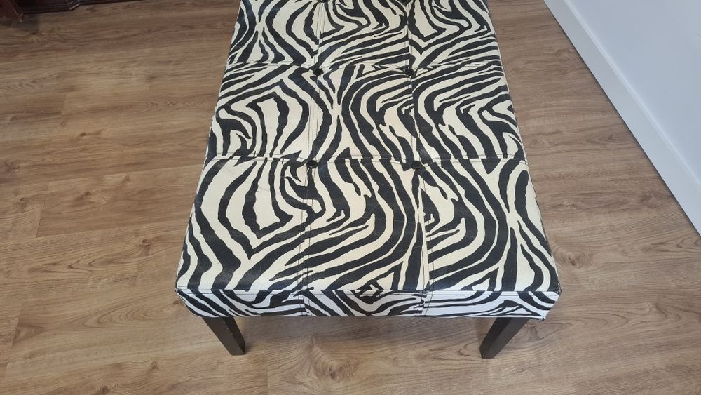 Banqueta zebra para estofar