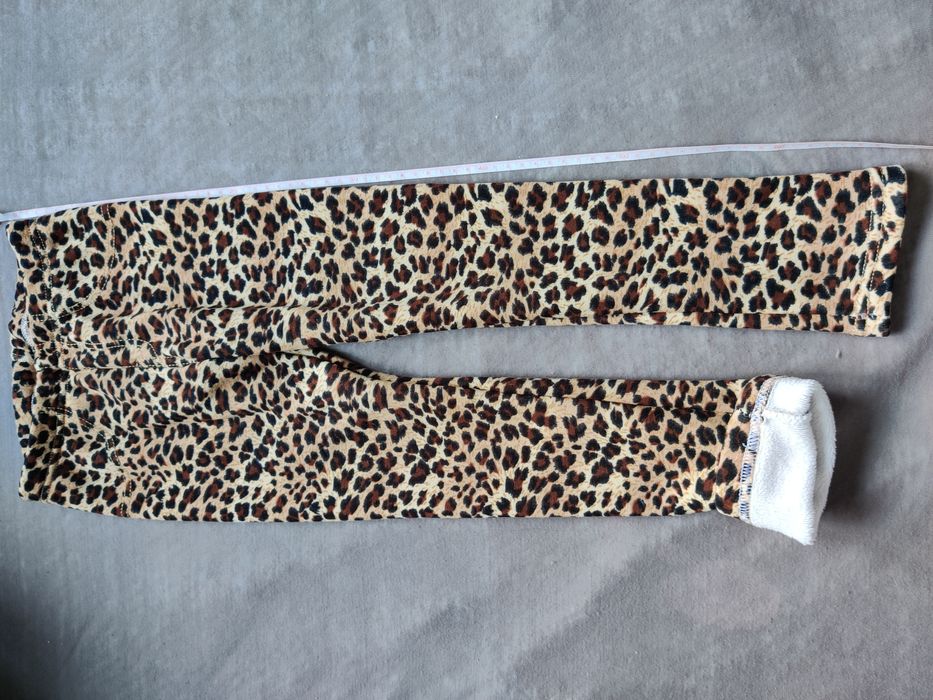 Spodnie ocieplane panterka