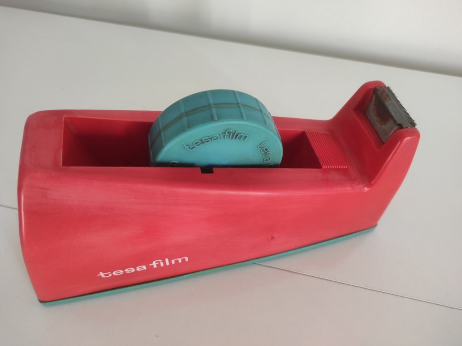 Enrolador fita cola Tesa antigo vintage