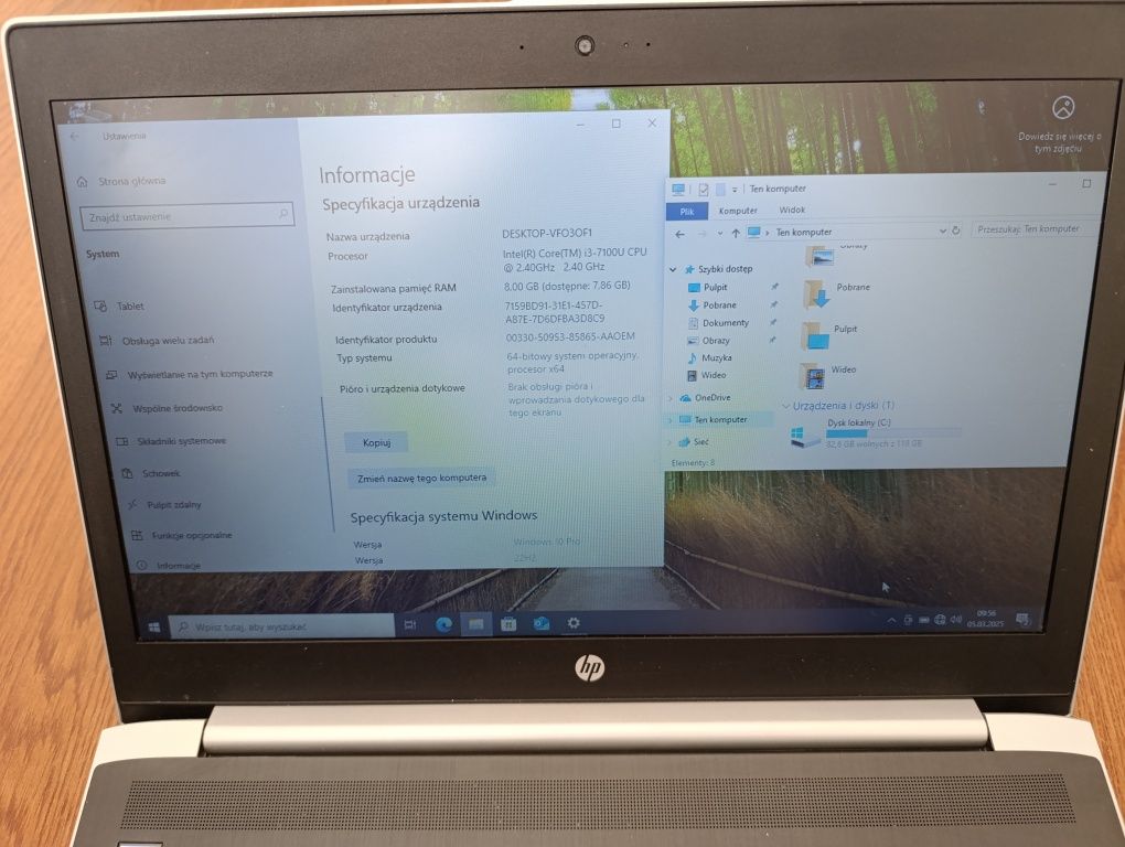 Laptop HP Probook 450 G5 + ładowarka