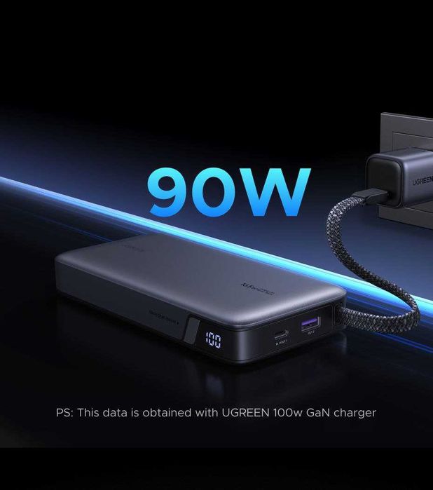 Повербанк Powerbank Ugreen PB552 Nexode 25000mAh 165W PD3.1 McBook Pro