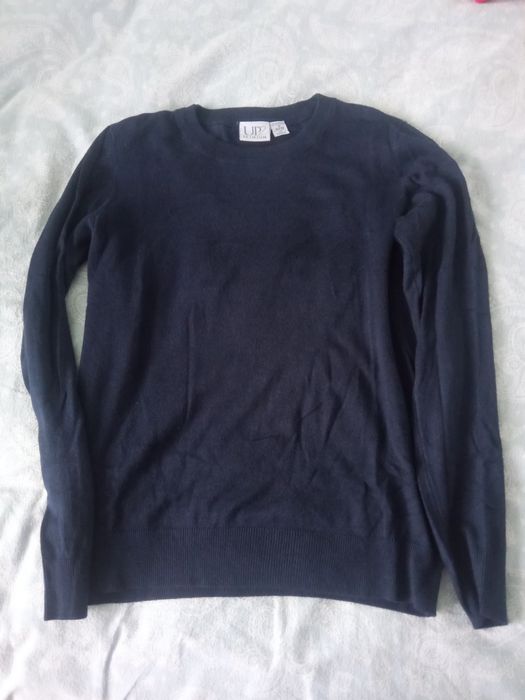 Cienki sweter z wiskozy, granatowy