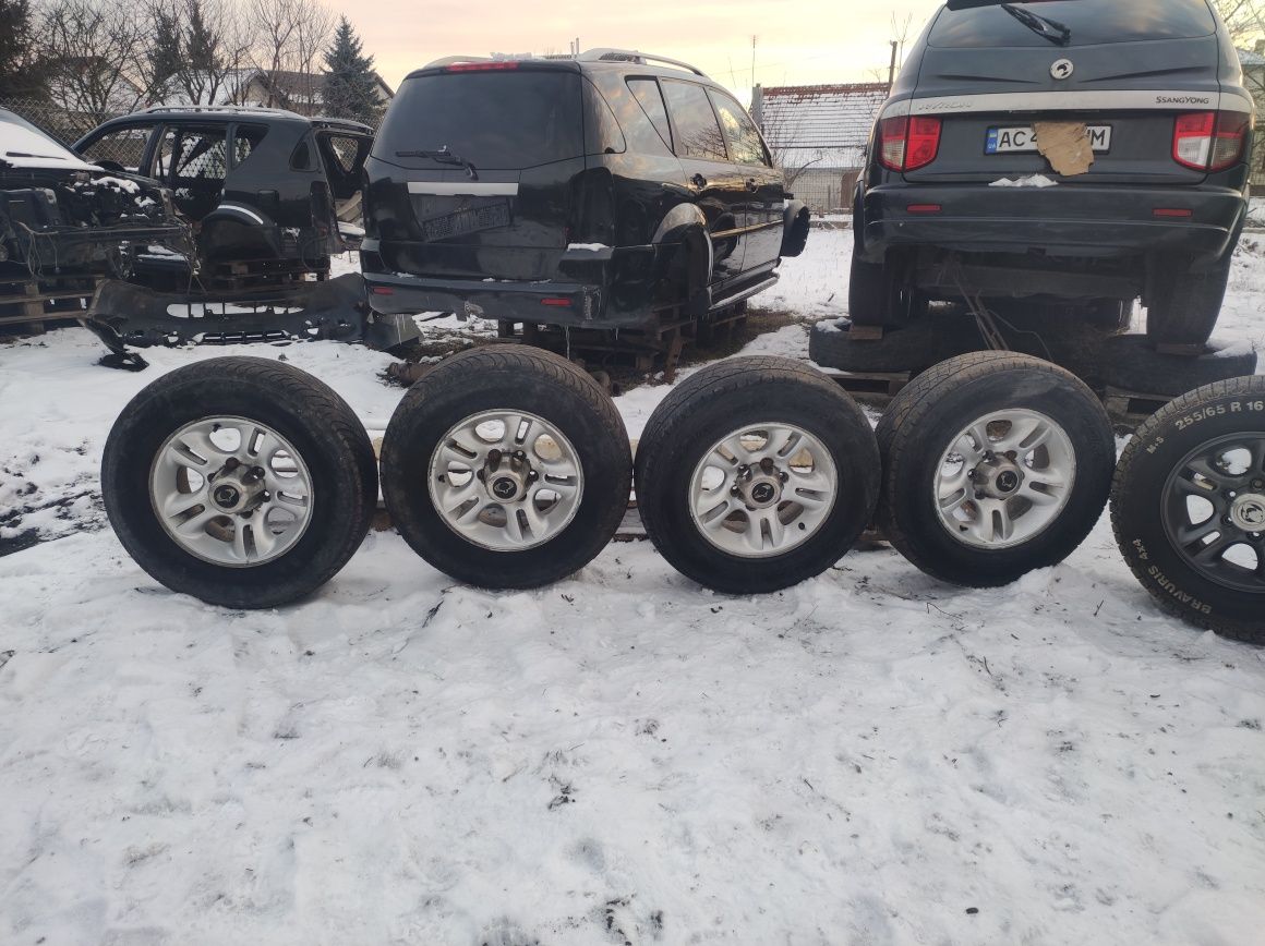 Колеса диски шини резина 225 75 16c ssangyong rexton бус рекстон 139,7
