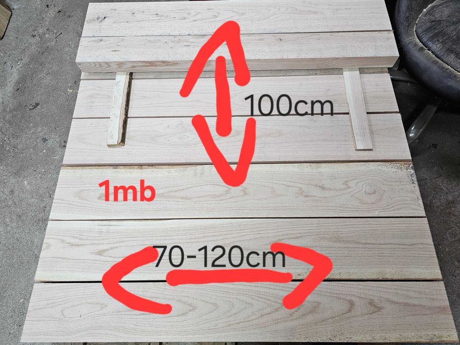 Deski brusy krawędziak dąb na kanał