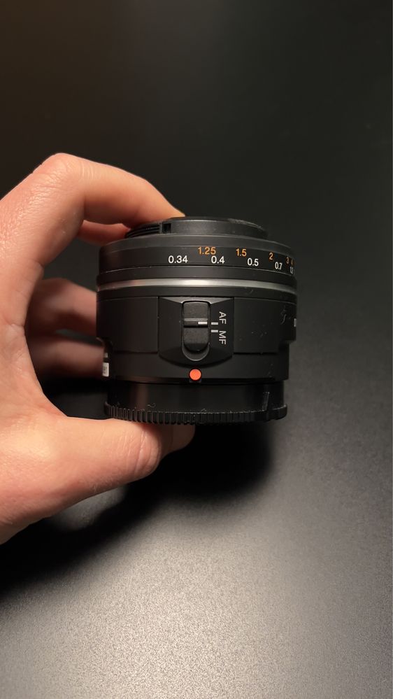 Lente Sony 50 mm 1.8 APS-C A mount