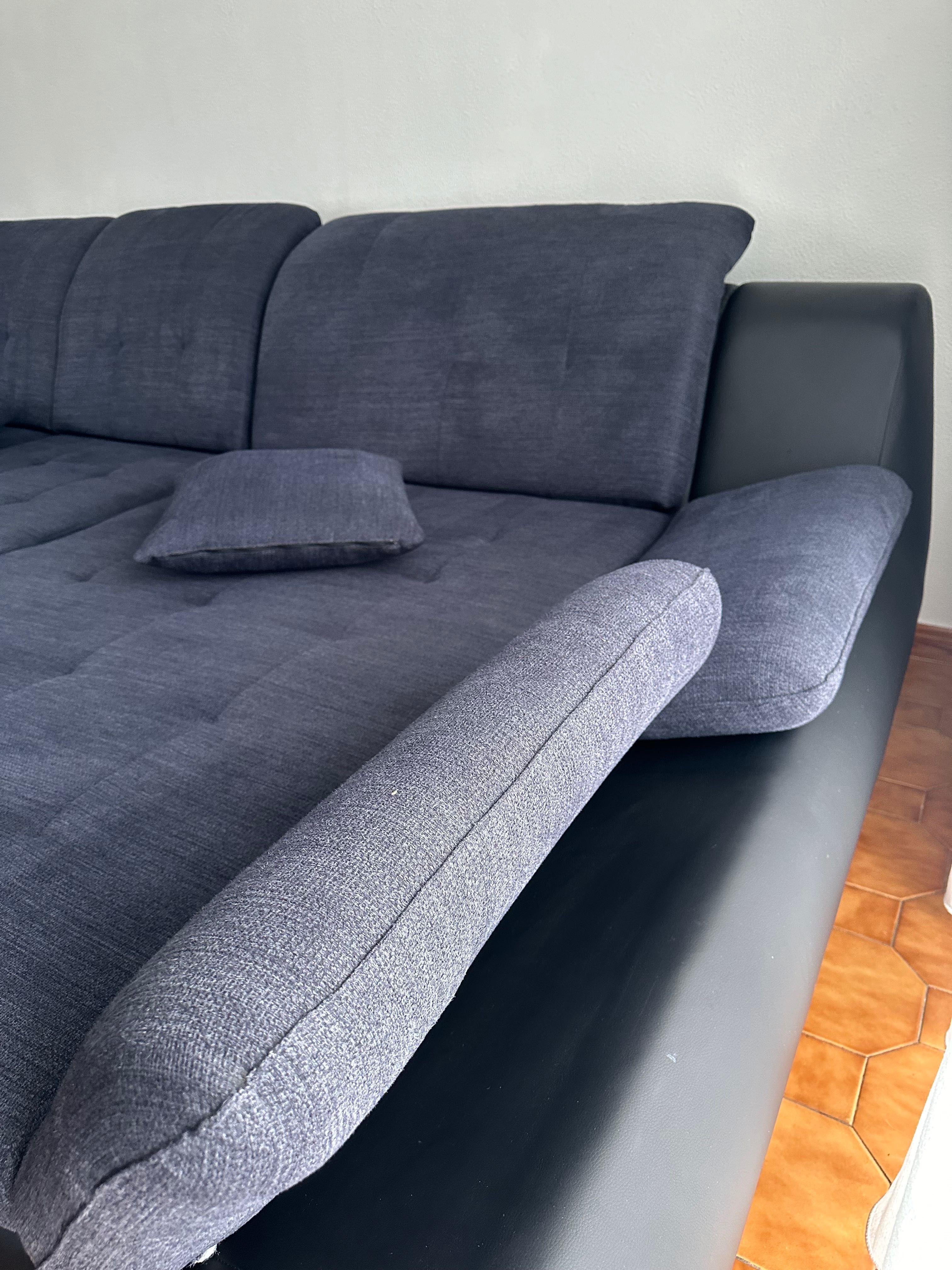 Sofá chaise longue Azul