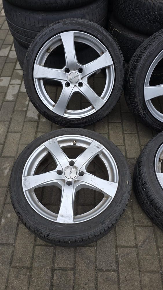 Felgi 17” 4x108 z letnimi oponami Barum 205/45 R17