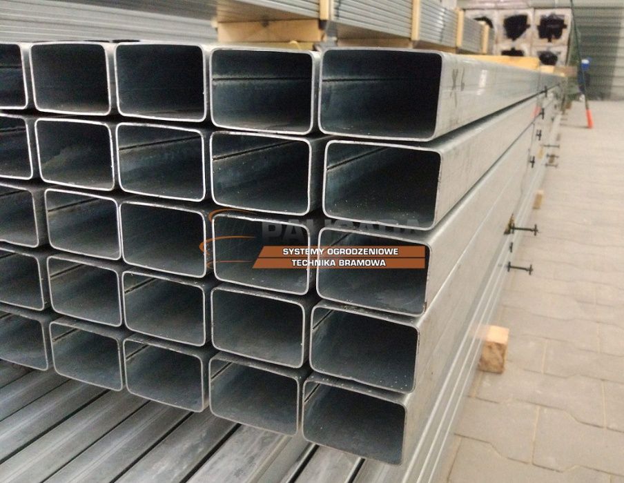 PROFIL, PROFILE OCYNKOWANE 60x40 x 1,2 mm - słupek ocynkowany - 6X4CM