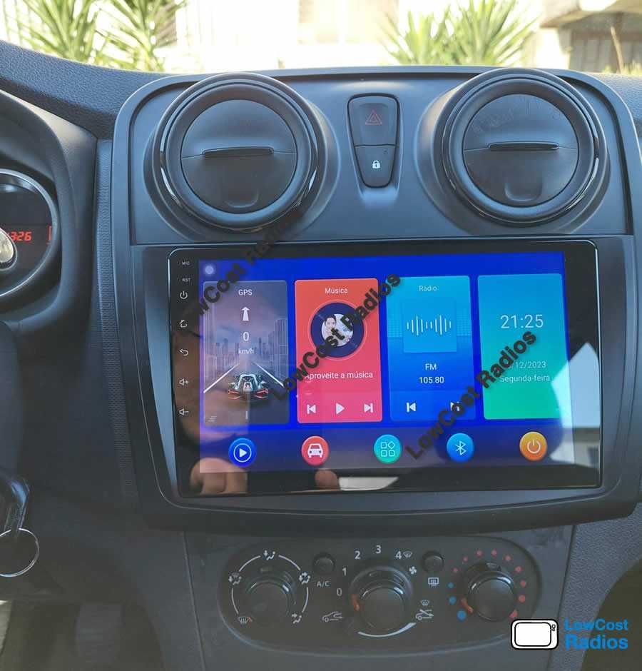 Rádio 2DIN Android • DACIA Logan Sandero Duster Dokker Lodgy • CARPLAY