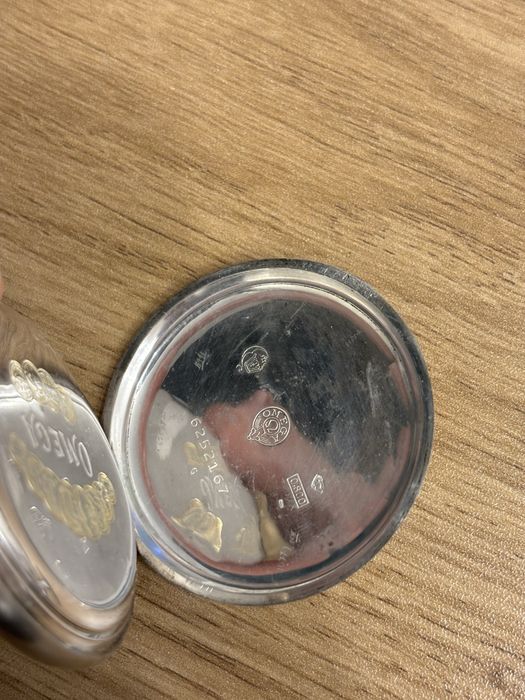 Srerbna 0.800 Koperta zegarka kieszonkowego Omega