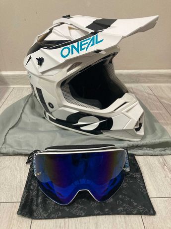 Kask Cross O'Neal 2-Series Slick + Gogle Raven Edge VentMax Magnetic