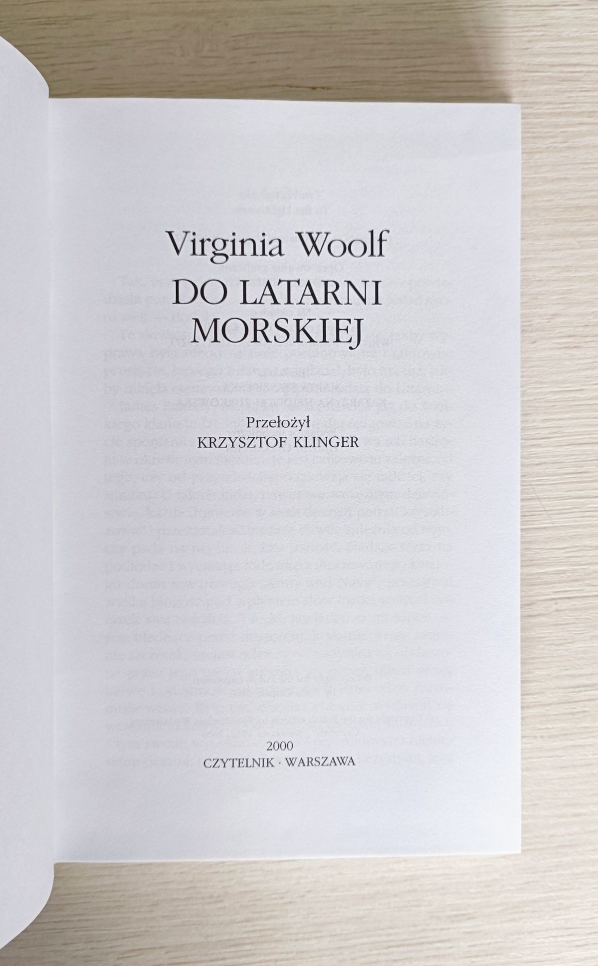 Do latarni morskiej Virginia Woolf