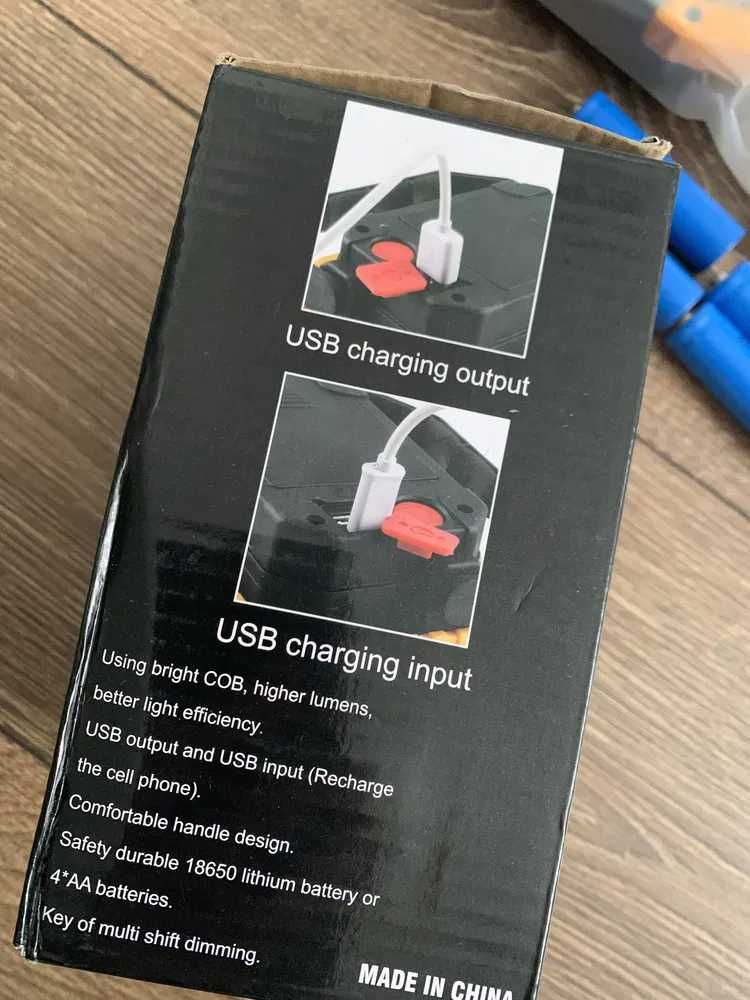 Ліхтар акумуляторний фонарь Power Bank