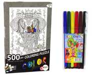 Puzzle Do Kolorowania 500 Elementów Słoń