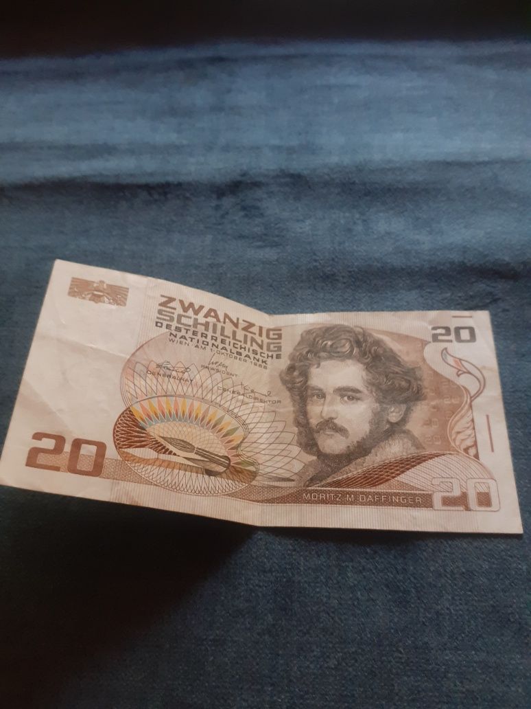 Banknot 20 Schilling Austriackich z 1986 r.