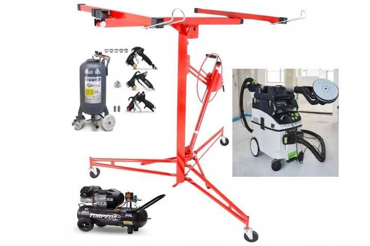 wynajem podnośnik do płyt szlifierka do gładzi odkurzacz przemysłowy