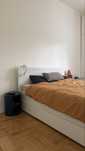 Łóżko IKEA Brusali 140x200 + stelaż + materac SENPO