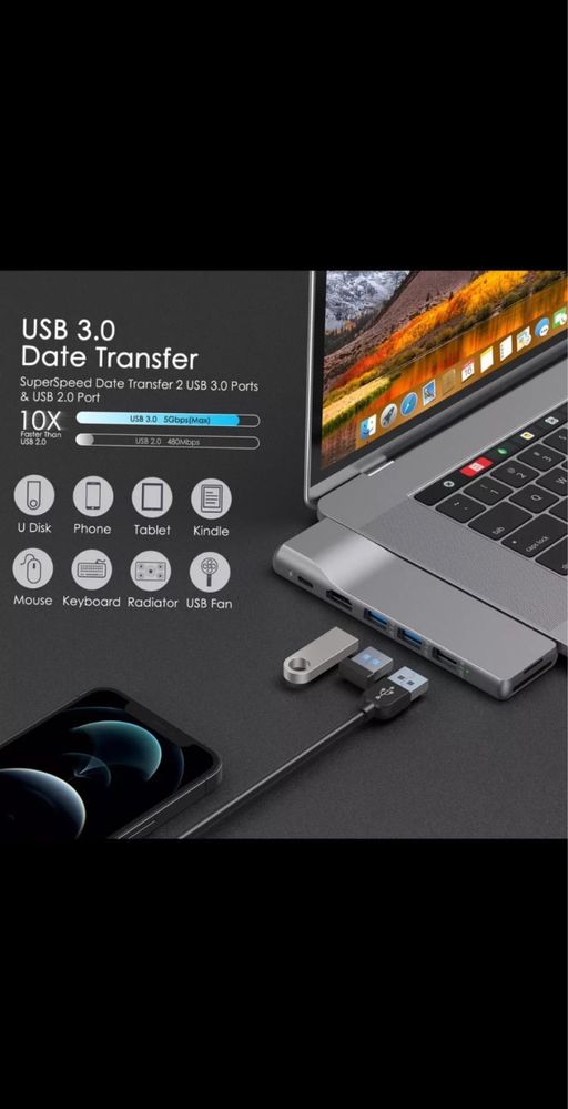 Adaptador usb-c / usb